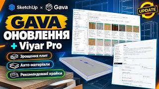 Оновлення: GAVA + ViyarPro - зрощення плит, авто-матеріали та рекомендовані крайки