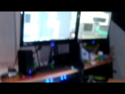 Playboy Mack in the studio with Lakeem Ayro