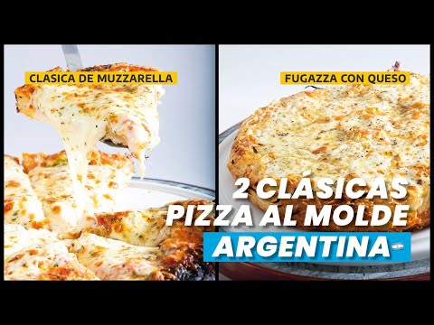 Preparo 2 Pizzas Argentinas: La Pizza de Muzzarella y la Fugazza con Queso