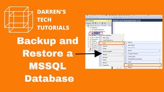 YouTube Thumbnail for SQL server backup and restore SSMS