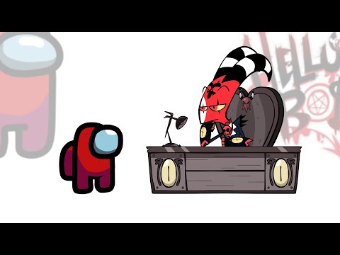 Mini Crewmate Kills HELLUVA BOSS Characters | Among Us