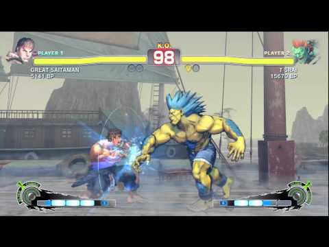 SSF4: GREAT SAITAMAN (Ryu) VS T SRAI (Blanka)