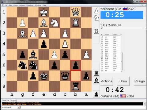 3 minute chess #172: GM Andrei Rychagov vs IM Greg Shahade - Nimzo Indian Defense