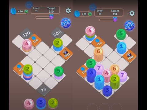 Coin Stack Puzzle - Gameplay walkthrough 1 - YouTube
