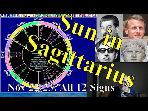 Astrology for the Wk of November 22/23 2025: Sun in Sagit.
