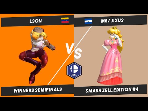 L3ON (Sheik) VS M8| Jixus (Peach) | Winners Semifinals | Smash Zell Melee Final Season | BO5