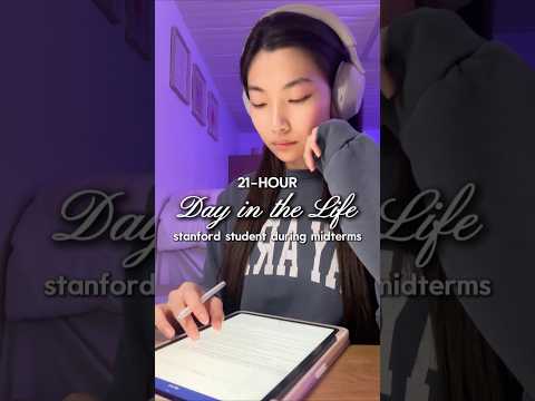 21-Hour Day in the Life of a Stanford Student During Midterms ✨ #collegelife #studywithme #vlog