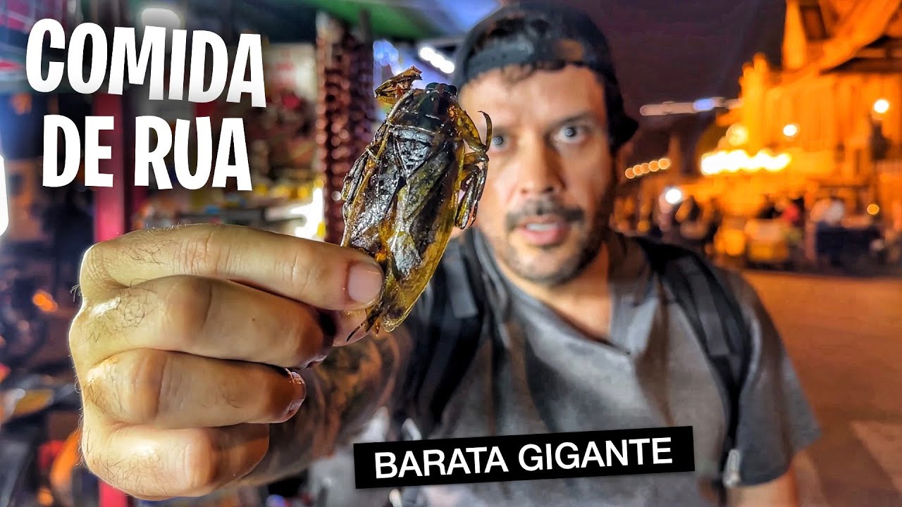 PROVANDO COMIDA DE SOBREVIVÊNCIA NO CAMBOJA 🇰🇭