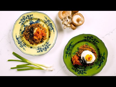 Mushroom Kimchi Fried Rice