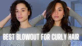 BEST blowout for curly hair! (products + techniques)