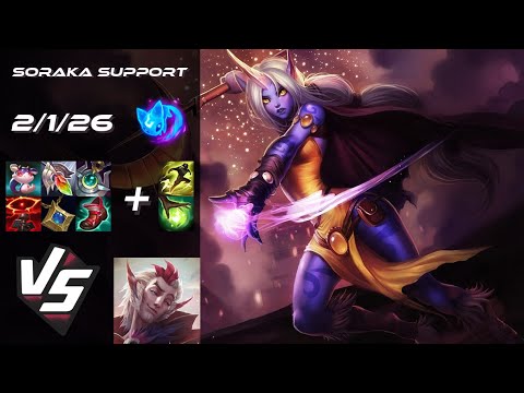 SUPPORT Soraka vs Rakan - EU Grandmaster Patch 25.S2.4
