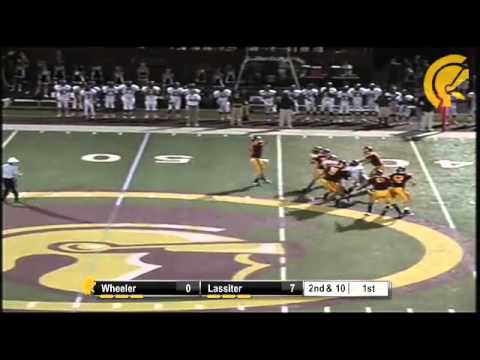 #7 QB Eddie Printz of Lassiter w/ 40 yd TD pass to #3 Duby Nwaubi