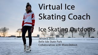 Wild Ice Skating on Belle Isle 2022