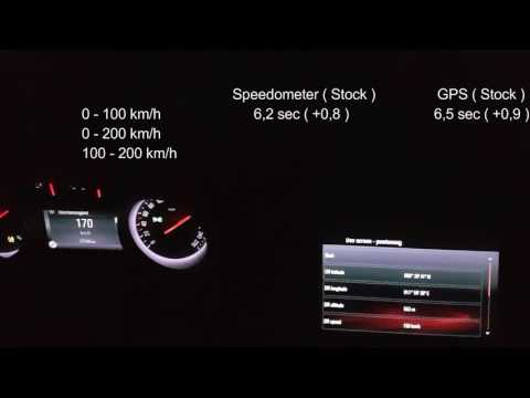Opel Astra K 1.6 DI Turbo 240hp/350Nm Stage 1: Acceleration 0-200 km/h GPS-Data