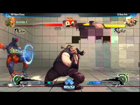 [EVO 2014 USFIV Top 32] RG Filipino Champ (Dhalsim) vs EG Ricky Ortiz (Rufus)