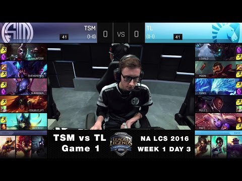TSM vs TL Game 1 - NA LCS Summer 2016 Week 1 Day 3 - Team SoloMid vs Team Liquid