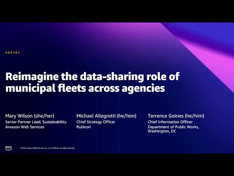 AWS Summit DC 2022 - Reimagine the data-sharing role of municipal fleets across agencies