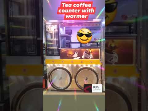 Stainless steel tea coffee counter, for street food stall, w...