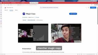 Extension Magic Copy, pour copier des éléments d'une image Web