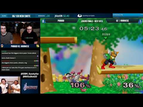 Master Hand Monthly (Aug 2018) - Phrigid (C. Falcon) vs. DZ | voorhese (Fox) - SSBM - Losers Finals