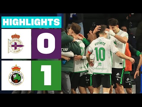 RC DEPORTIVO 0 - 1 R. RACING CLUB | RESUMEN LALIGA HYPERMOTION