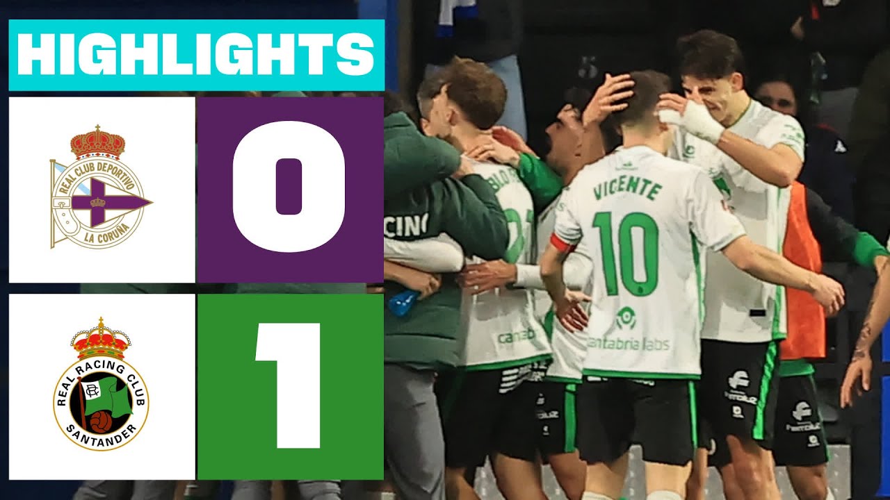 Deportivo La Coruña vs Real Racing Club Highlights