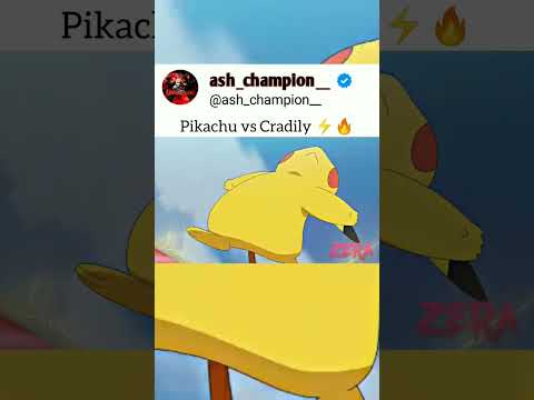 pikachu vs cradily #pokèmon #pokemon #pokemonfunny #pokemonanime #anime #viral #explorepage #explore