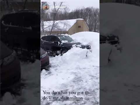 Here's a video from our very own salesmen @mr_slammilton plowing his way to work!