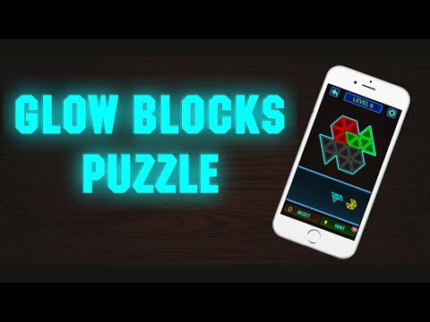 Glow Block Triangle Puzzle Video