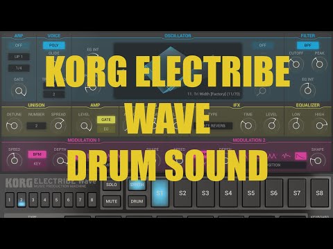 Korg Electribe Wave - Tutorial: Exploring the app Part 3, Drum Sound