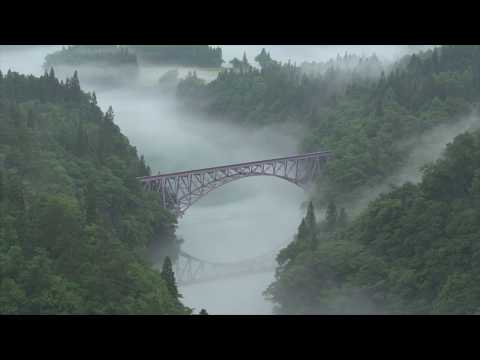三島町 只見線第一橋梁 夏