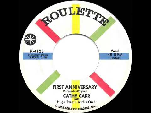 1959 HITS ARCHIVE: First Anniversary - Cathy Carr