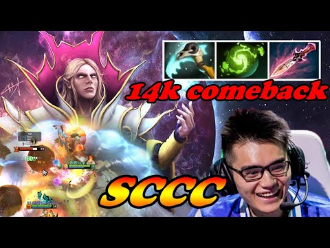 Sccc Invoker Refresher 14k comeback vs Grandmaster Queen of Pain | Giveaway | Dota 2 Pro Play