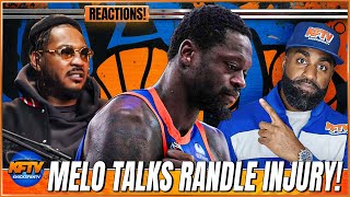 Carmelo Anthony Reacts To Julius Randle's Injury Status And It Doesn't Sound Great...