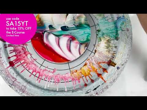 416. Sheleeart - Acrylic Pouring - Ride the Waves!