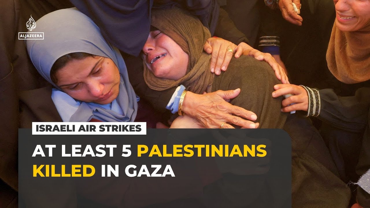 At least five Palestinians killed in Israel’s latest attacks in Gaza