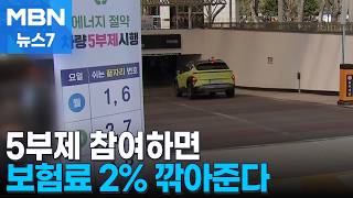 5부제 참여하면 차 보험료 2% 할인…다음 달 특약 접수 [MBN 뉴스7]
