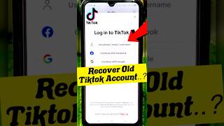 Download lagu how to recover tiktok account | tiktok id recover kaise kare #ahorts #youtubeshorts mp3