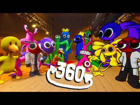 360° Rainbow Friends 3D vs 2D Comparison FNF Animation