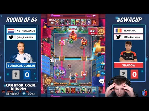 SURGICAL GOBLIN VS SHADOW | Clash Royale CWA CUP