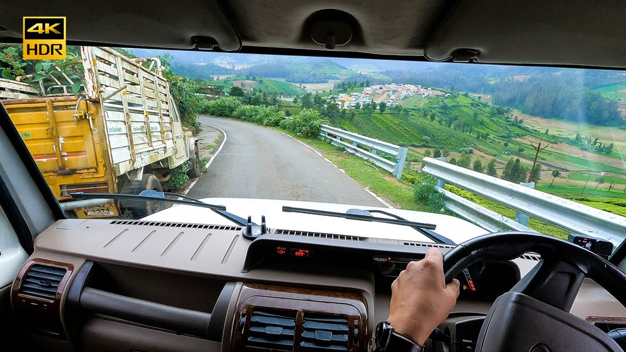 4K | Ooty Village Road Trip | Mahindra Bolero POV | POV Driving | Indian Adventure