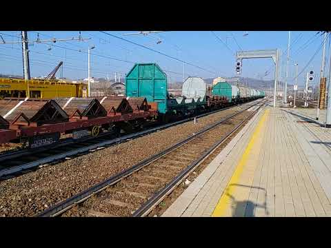 Treni in transito stazione di Arquata..si vedono i primi merci 18 marzo 2018