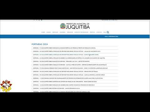 PORTARIA NO GOVERNO AYRES PAROU NO DIA 2 DE MAIO NO SITE DA PREFEITURA VEJA.