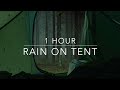Rain on Tent Sounds for Sleep - 1 hour rain sound - Camping in the rain