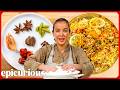 How A Pakistani Chef Makes Traditional Chicken Biryani Passport Kitchen Epicurious