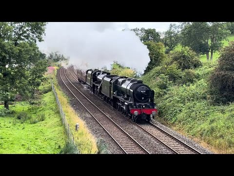 Super power LMS 46115 & 44932 Double Head to  Derby Unassisted  30/7/25.