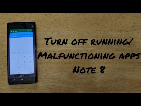 How to turn off running apps Samsung Galaxy Note 8