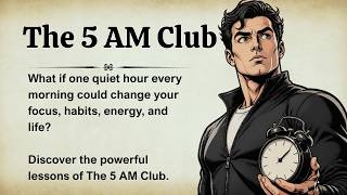 The 5 AM Club: Own Your Morning || English Book Summary 📖 || Graded Reader ✅️ || Level 3 English ✅