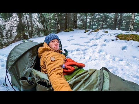 Schwarzwald Winter Biwak bei Vollmond