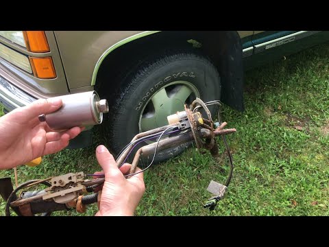 installing FUEL PUMP gmc chevy truck (1988-1995 c/k 1500 2500 3500 4.3 5.0 7.4l) 89 90 91 92 93 94